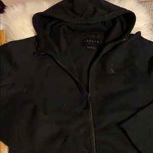 Black Jordan zipper jacket.